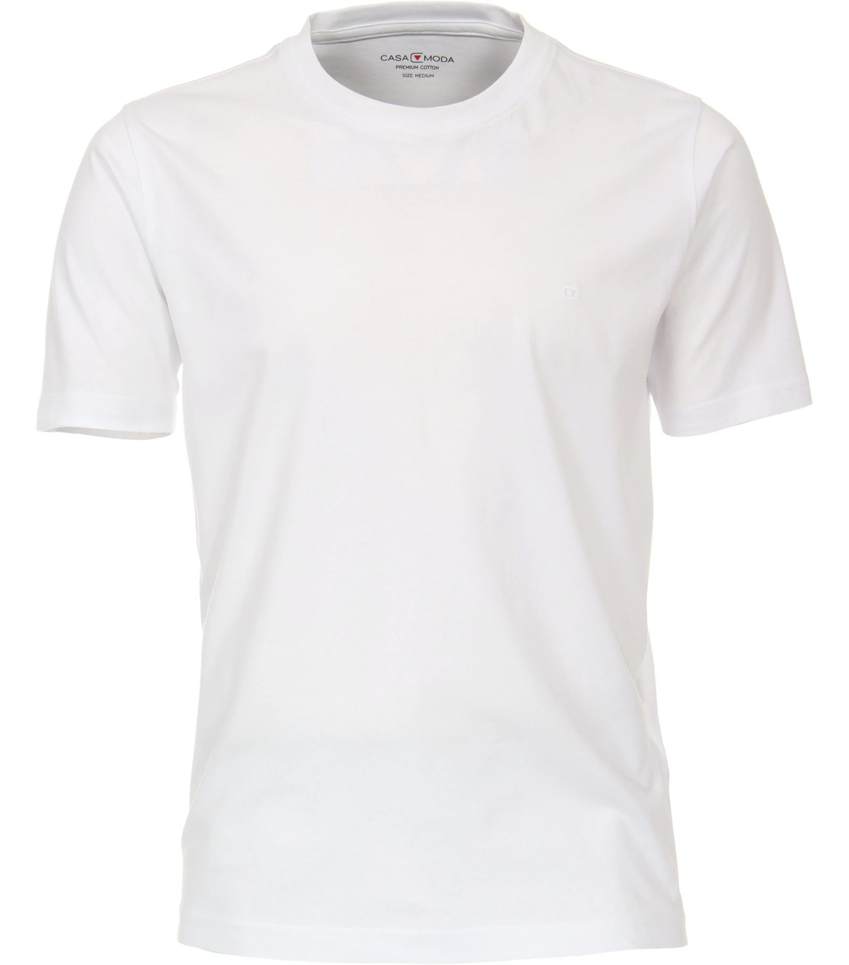ensfarvet t-shirt hvid - Hos Birger - Tøj fra XL-8XL