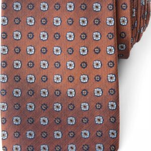 JBS silke slips 180 cm lange kobber farvet med blomster