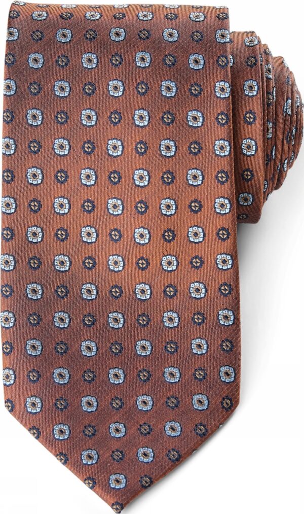 JBS silke slips 180 cm lange kobber farvet med blomster