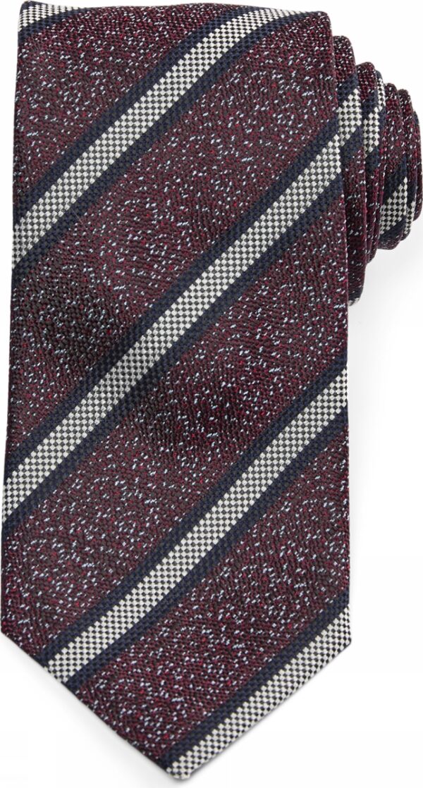 JBS Silke slips/bomuld 180 cm stribet bordeaux, sort, guld