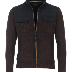 Casa Moda strik cardigan black kaffe
