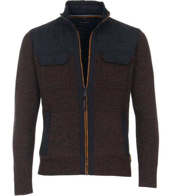 Casa Moda strik cardigan black kaffe