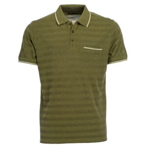 Roberto Jeans polo med lomme let oliven grøn