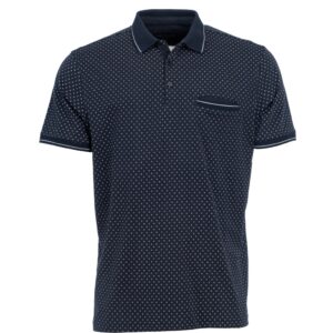 Roberto Jeans polo med lomme marine blå