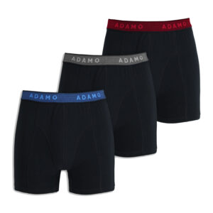 Adamo tights sort med rød/blå/grå elastik 3 pak