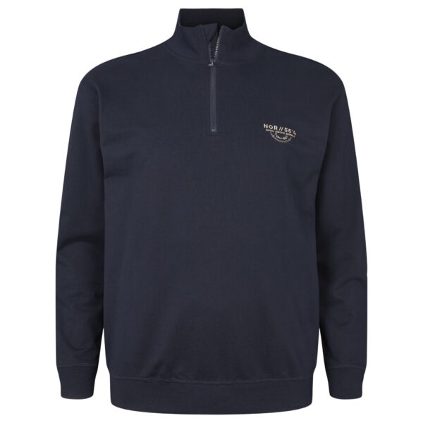 North 56°4 sweatshirt med halv lynlås Marine Blå