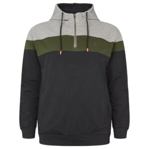 North 56°4 denim hoodie stribet sort/grøn/grå