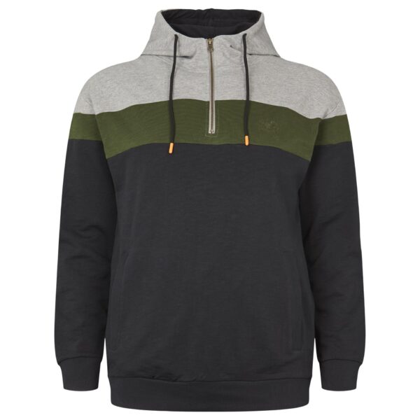 North 56°4 denim hoodie stribet sort/grøn/grå