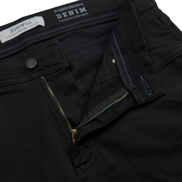Sunwill extreme flexibility bomuld buks 5 lommet fitted fit Sort - Billede 4