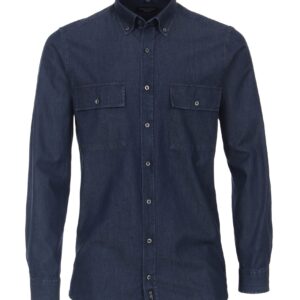 Casa Moda cowboy skjorte comfort fit Blå