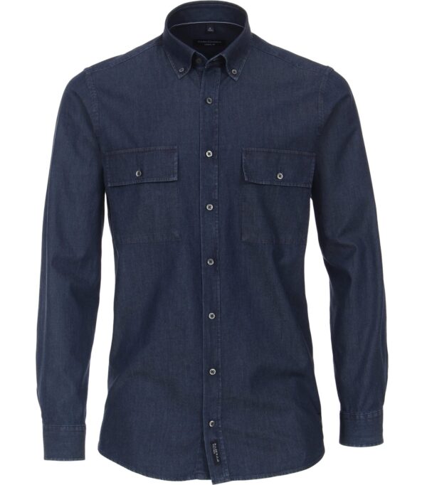 Casa Moda cowboy skjorte comfort fit Blå