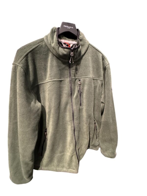 Canson fleece med foer grøn
