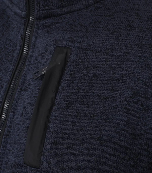 Casa Moda strikt fleece jakke nat blå – Bild 5