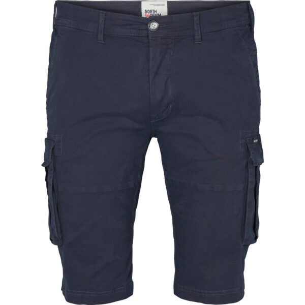 North 56denim cargo shorts Marine blå