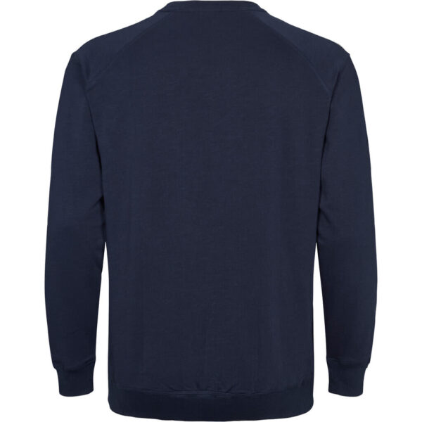 North 56°4 denim sweat shirt med logo Marine blå – Bild 3