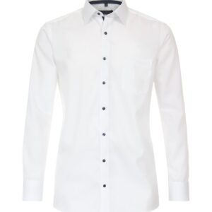 Casa moda strukturet skjorte comfort fit hvid