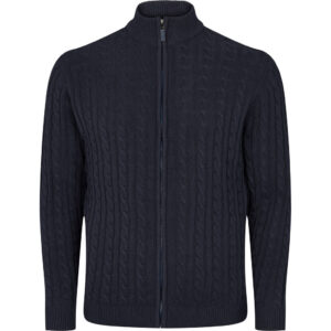 North 56°4 kable strik cardigan marine blå