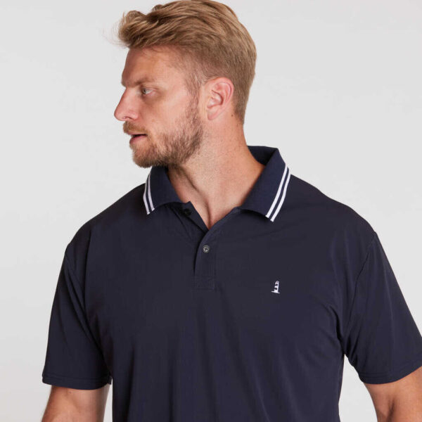 North 56°4 cool effect polo marine blå – Bild 4