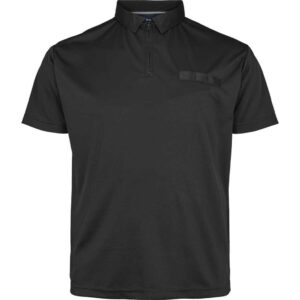 North 56°4 cooler Effekt Poloshirt mit Reißverschluss schwarz