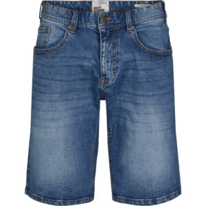 North latitude Denimshorts med stretch, lavet i en dejlig blød kvalitet med vaskeeffekter blå