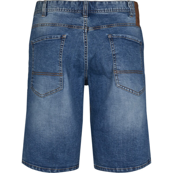North latitude Denimshorts med stretch, lavet i en dejlig blød kvalitet med vaskeeffekter blå – Bild 3