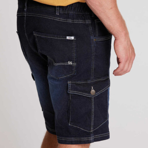 North 56°4 cargo short med elastik talje blå steen vask - Billede 5