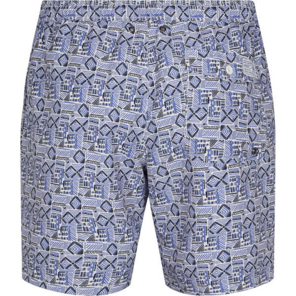 North 56°4 badeshorts printet stof blå – Bild 3