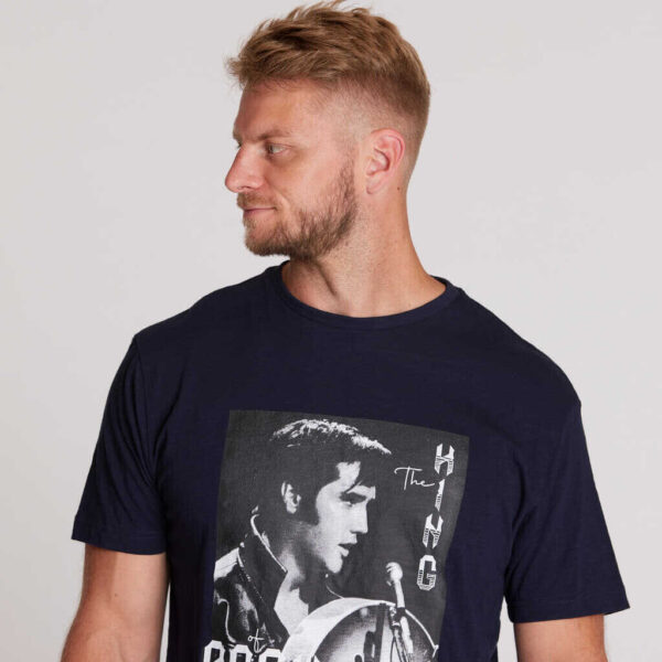North 56°4 elvis presley t-shirt marine blå - Billede 4