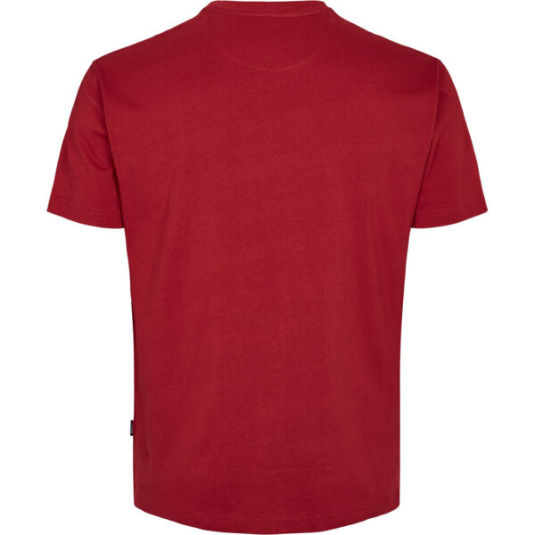 North 56°4 t-shirt med stort broderi på brystet dyb rød TALL – Bild 3