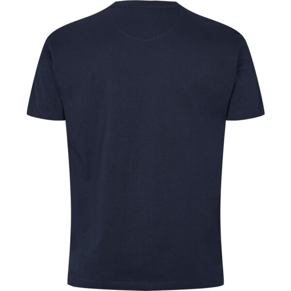 North 56°4 t-shirt med stort broderi på brystet marine blå TALL – Bild 3