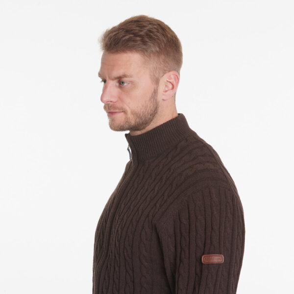 North 56°4 kable strik cardigan brun – Bild 5