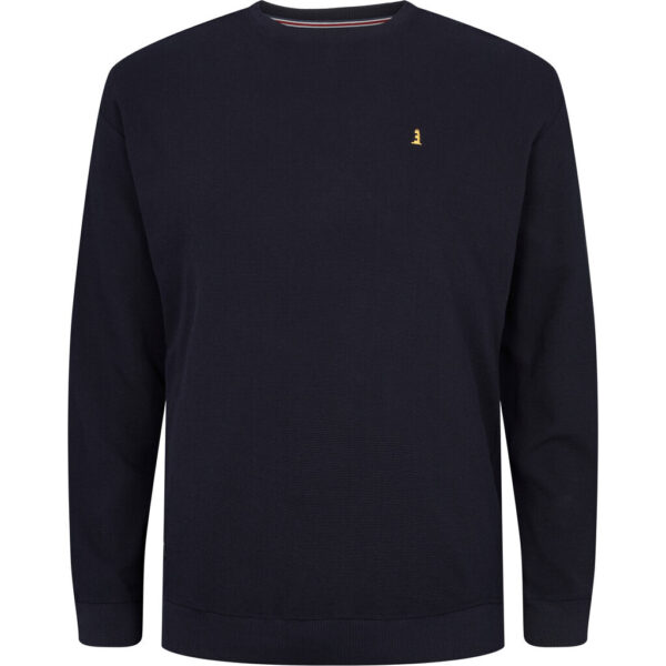 North 56°4 sweat shirt lille brodering marine blå
