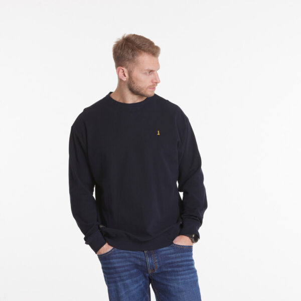 North 56°4 sweat shirt lille brodering marine blå – Bild 4