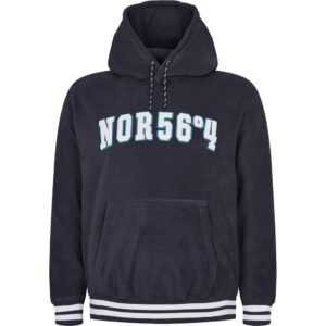 North 56°4 hooded fleece marine blå