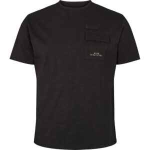 North 56°4 denim t-shirt med bryst lomme sort TALL