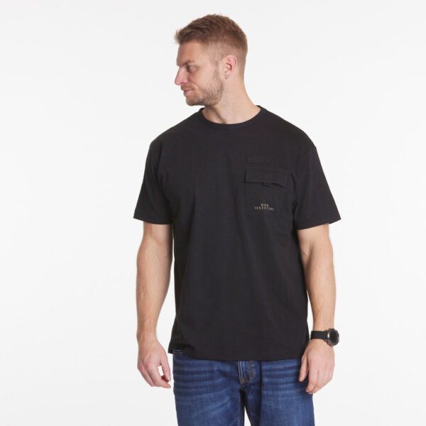 North 56°4 denim t-shirt med bryst lomme sort TALL - Billede 4