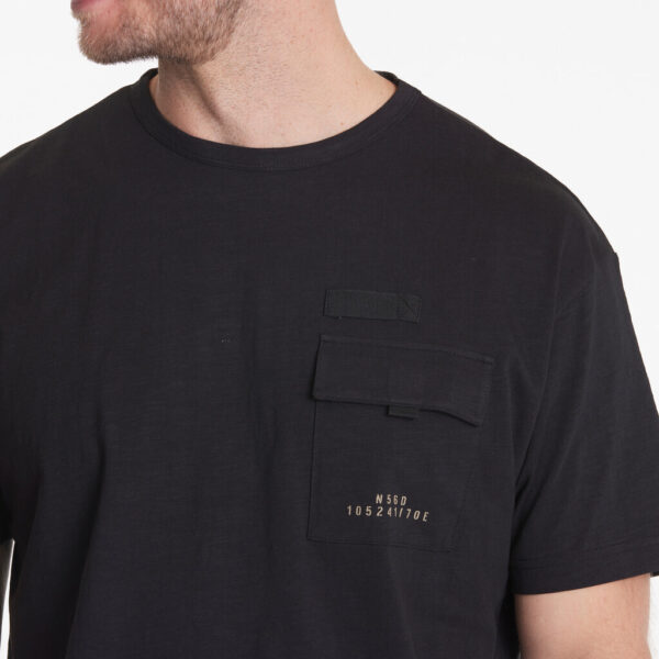 North 56°4 denim t-shirt med bryst lomme sort TALL - Billede 5