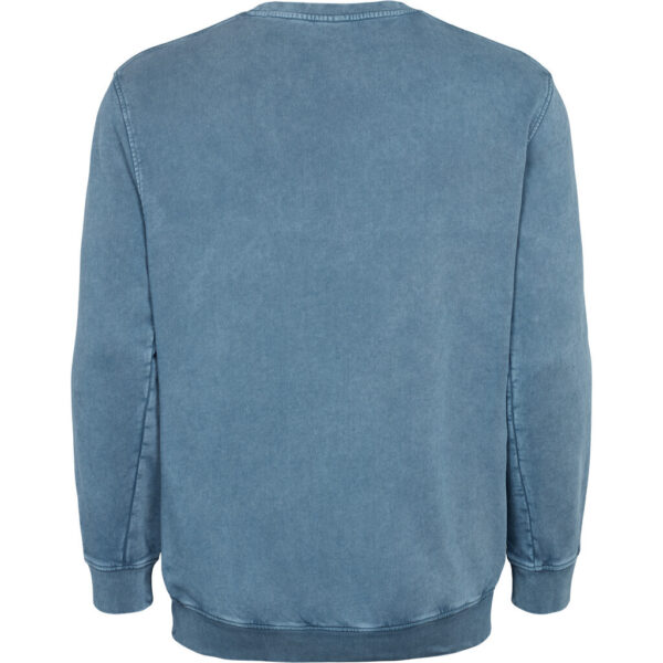 North 56°4 denim sweat shirt med lille logo storm blå – Bild 3