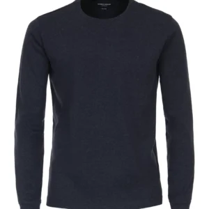 Casa Moda lang ærmet t-shirt easy care kvalitet blå