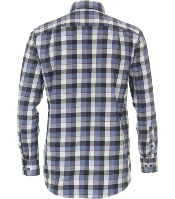 Casa Moda comfort fit skjorte blå ternet – Bild 3