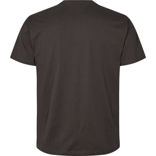 North 56°4 printet t-shirt med lomme Sort Oliven - Billede 3