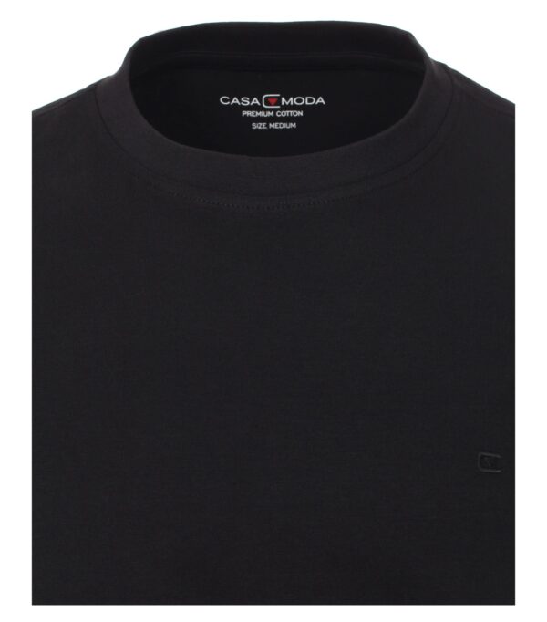 Casa Moda ensfarvet t-shirt sort - Billede 4
