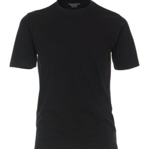 Casa Moda ensfarvet t-shirt sort