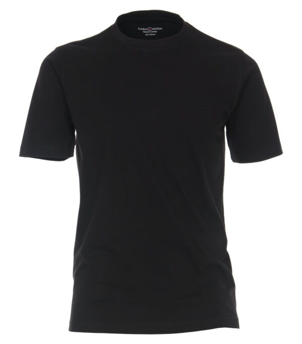 Casa Moda ensfarvet t-shirt sort
