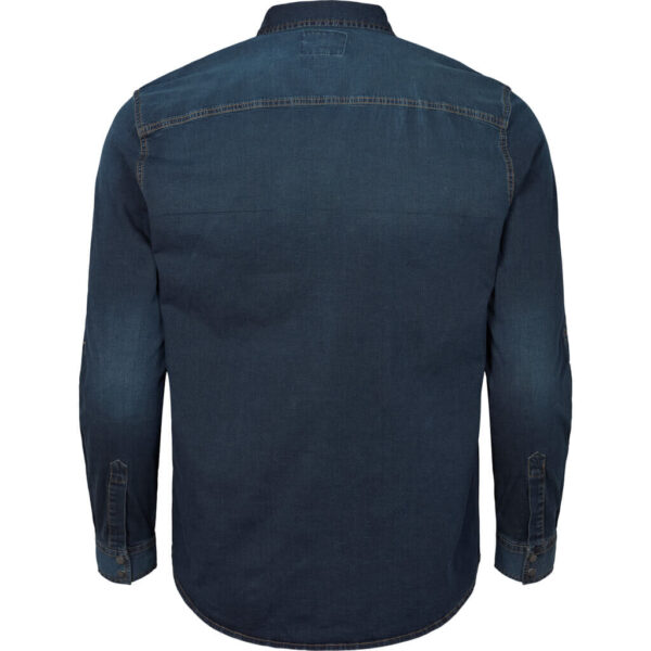 North 56denim cowboy skjorte Blå vasket – Bild 3