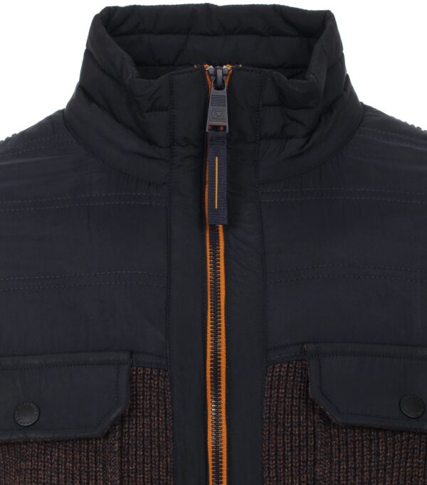 Casa Moda strik cardigan black kaffe - Billede 4