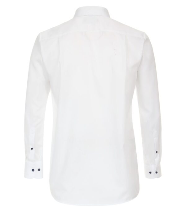 Casa moda strukturet skjorte comfort fit hvid – Bild 3
