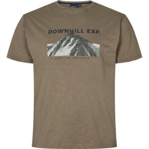 North 56°4 printet t-shirt Oliven grøn TALL