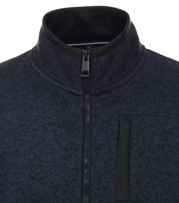 Casa Moda strikt fleece jakke nat blå – Bild 4