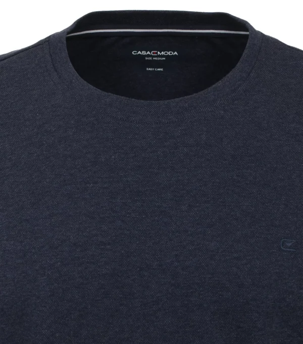 Casa Moda lang ærmet t-shirt easy care kvalitet blå – Bild 4